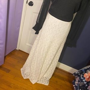 White Lace Skirt